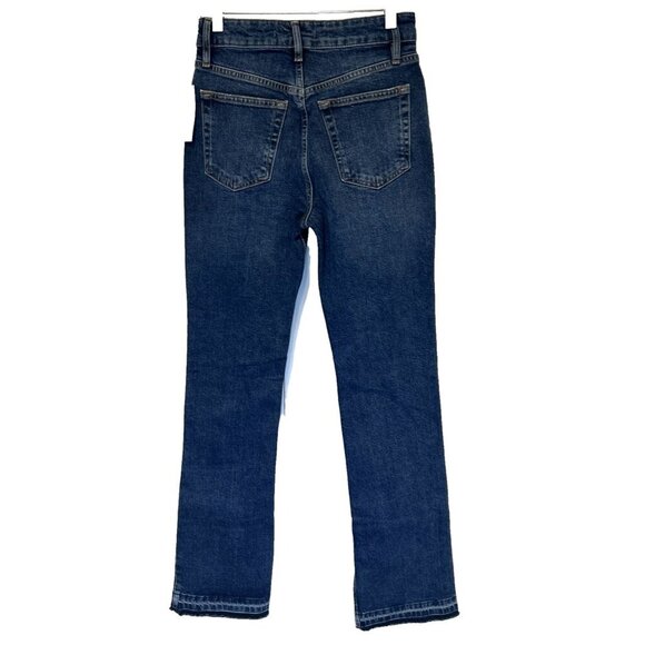 Free People Womens Jeans‎ 26 High Rise Flare Button Fly Split Hem NWT - Picture 4 of 11